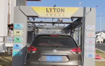 選擇林頓，選擇放心！江蘇周莊網紅打卡加油站選擇林頓FX-80A系列全自動洗車機