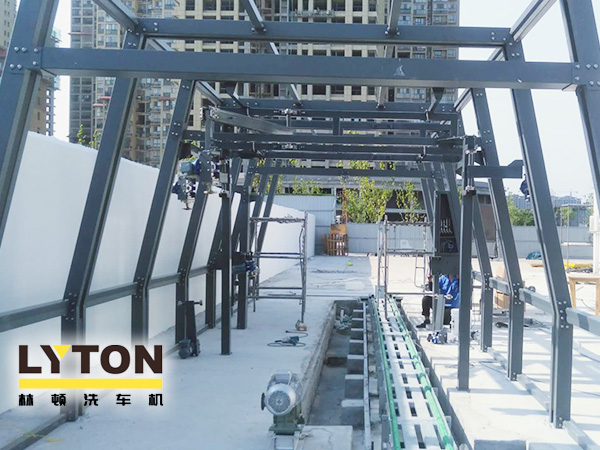 豫州腹地、梁祝之鄉駐馬店-中海石化FX11電腦洗車機設備安裝及基礎施工掠影