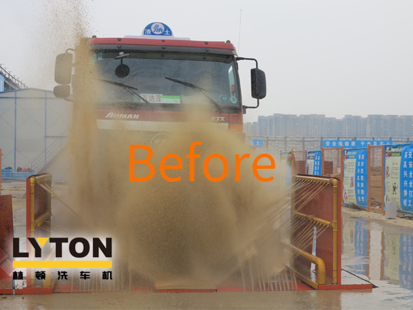 全自動工程類清洗設備通過短時間內快速的沖洗,做到十秒鐘的時間就可以快速的清洗一臺車輛，這樣現場的車輛在進行沖洗的時候，都是不需要排隊的，即沖即走。