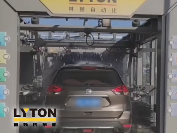 江南古鎮周莊網紅打卡加油站全自動洗車機安裝完工！現調試洗車！