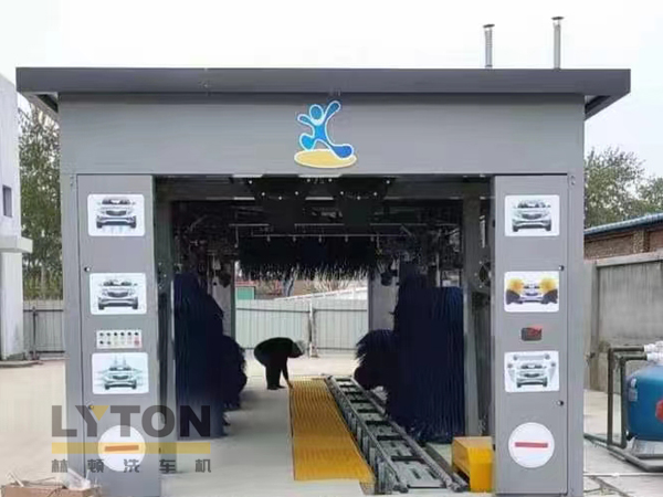 洗車設備認準林頓自動化！全自動洗車機洗車流程！